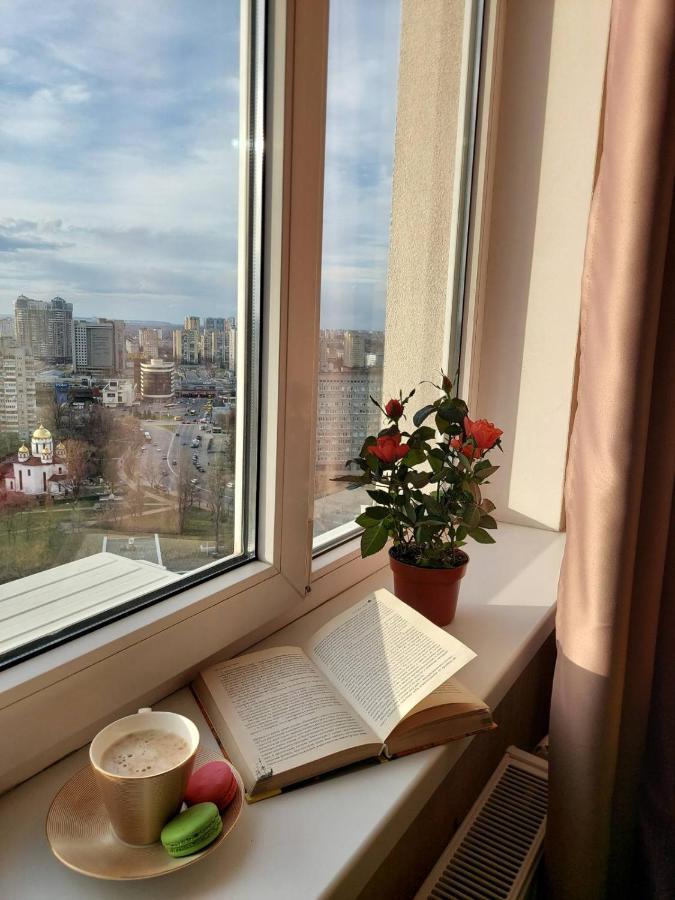 Видовая студия на 22 этаже рядом с м Левобережная Київ Екстер'єр фото